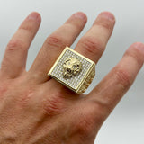 Gold 3-D Lion Head Ring
