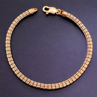 4mm 14K Gold Ice Link Bracelet (available in yellow or rose gold)