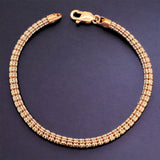 4mm 14K Gold Ice Link Bracelet (available in yellow or rose gold)