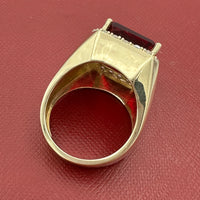 14K Gold Ruby Bishop Ring