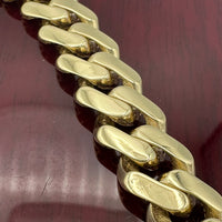 9mm 14k Yellow Gold Monaco Bracelet