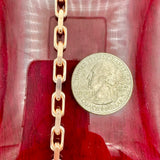 5mm 14k Rose Gold Solid Anchor Link Chain