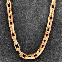 5mm 14k Rose Gold Solid Anchor Link Chain