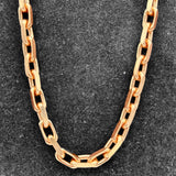 5mm 14k Rose Gold Solid Anchor Link Chain