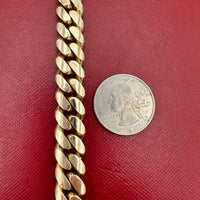 11mm 14k Yellow Gold Miami Cuban Link Chain