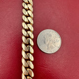 11mm 14k Yellow Gold Miami Cuban Link Chain