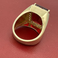 14K Gold Ruby Bishop Ring