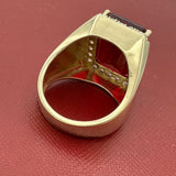 14K Gold Ruby Bishop Ring