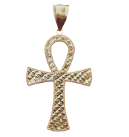 14k Gold Large Ankh Pendant