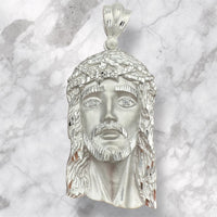 2.8” Gold Jesus Face Pendant (available in yellow & white gold)