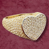 14k Two-tone Gold Heart Ring