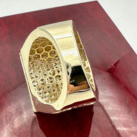 Gold 3-D Lion Head Ring
