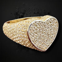 14k Two-tone Gold Heart Ring