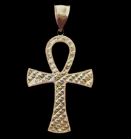14k Gold Large Ankh Pendant