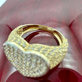 14k Two-tone Gold Heart Ring