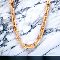 5mm 14k Rose Gold Solid Anchor Link Chain