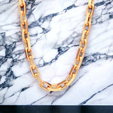5mm 14k Rose Gold Solid Anchor Link Chain