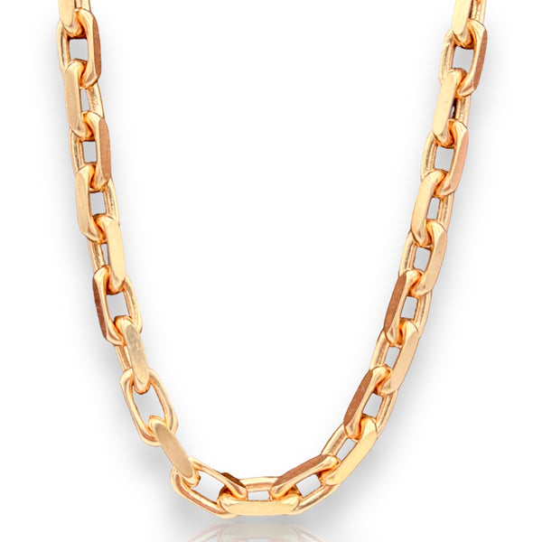 5mm 14k Rose Gold Solid Anchor Link Chain