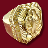 Gold Saint Benedict (San Benito) Ring