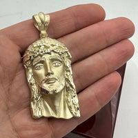 2.8” Gold Jesus Face Pendant (available in yellow & white gold)