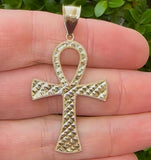 14k Gold Large Ankh Pendant