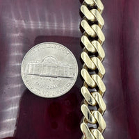 9mm 14k Yellow Gold Monaco Bracelet