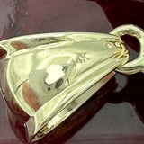 14k Tri-color Gold Saint Michael Pendant, St Michael Pendant