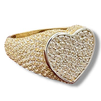 14k Two-tone Gold Heart Ring