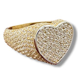 14k Two-tone Gold Heart Ring