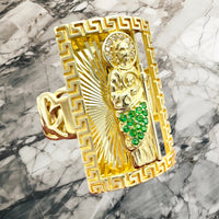 Gold Saint Jude (San Judas) Ring