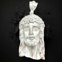 2.8” Gold Jesus Face Pendant (available in yellow & white gold)