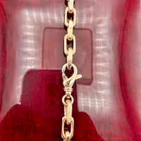 5mm 14k Rose Gold Solid Anchor Link Chain