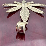 2.65” Gold Plant Leaf Pendant