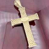 2.1” 14k Gold Crucifix Pendant - Italian Made