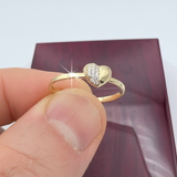 14k Gold Dainty Heart Ring