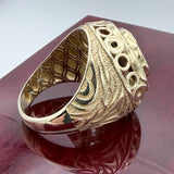 14k Gold Fancy Jesus Head Ring