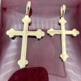 14k Gold  Fancy Cross Pendant - Italian Made (available in two sizes)