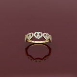 14k Gold Stackable Hearts Ring