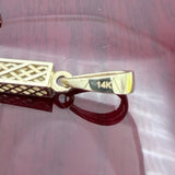 2.3” 14k Gold  Cross Pendant - Italian Made