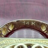 14k Gold Fancy Jesus Head Ring