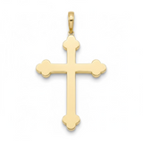 14k Gold  Fancy Cross Pendant - Italian Made (available in two sizes)