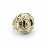 14k Gold Fancy Jesus Head Ring