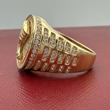 14K Gold 3D Nefertiti Ring