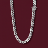 11mm Sterling Silver Solid Miami Cuban Chain