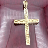 2.3” 14k Gold  Cross Pendant - Italian Made