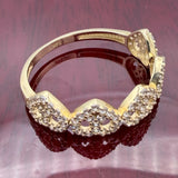 14k Gold Stackable Hearts Ring