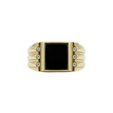 14k Gold Black Onyx Ring