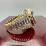 14K Two-tone Gold Religious Ring