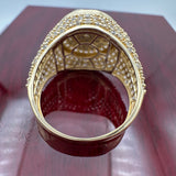 14K Two-tone Gold Religious Ring