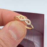 14k Gold Stackable Infinity Ring